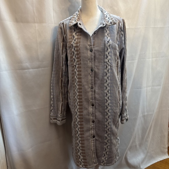 O'Neill Tops - O'Neill Women's Cotton Shacket (Shirt Jacket) Snap Button Southwestern - Size XL